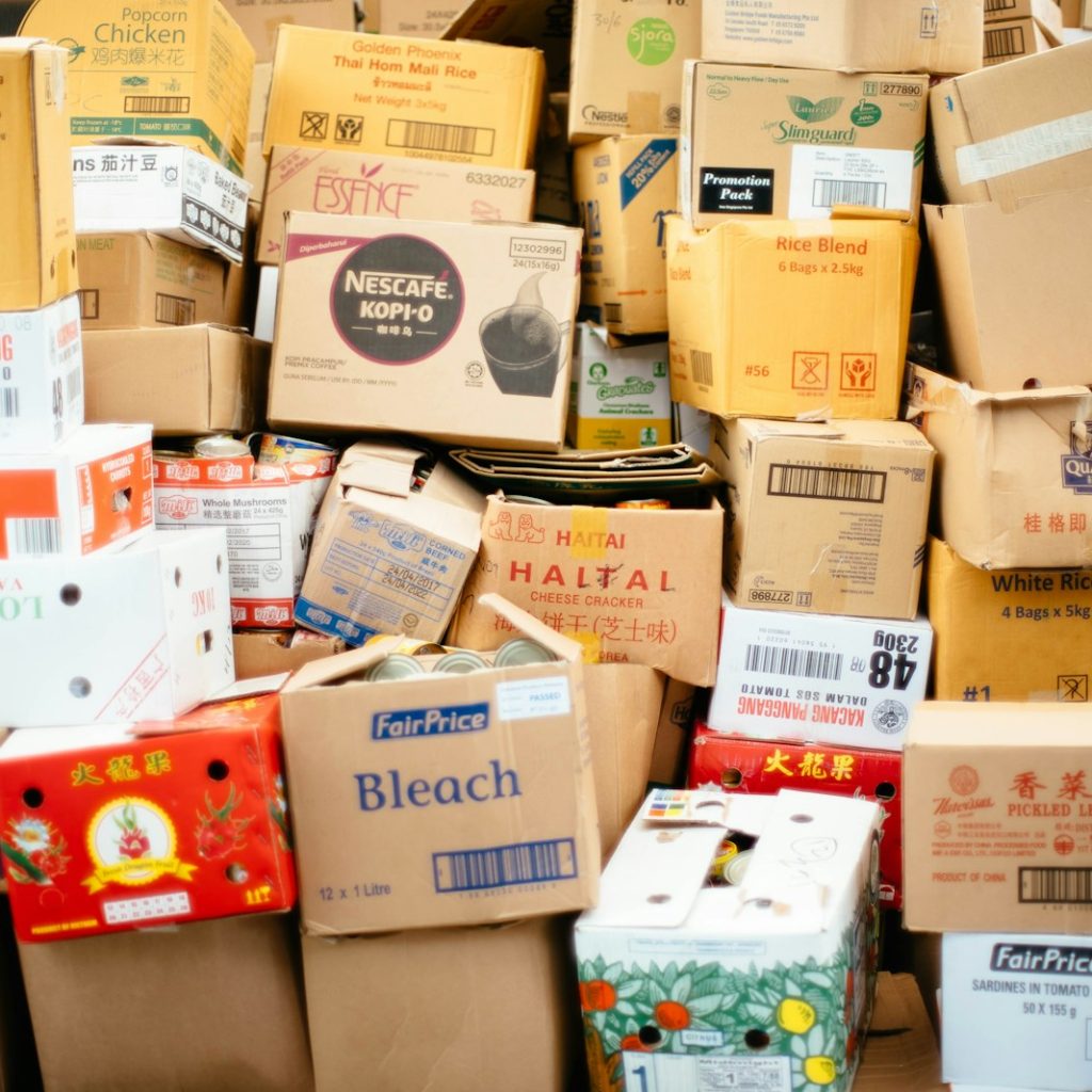 cardboard box lot